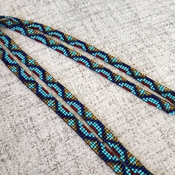 Huichol Beaded Art Key Badge Holder- Handmade - Picture 6 of 6